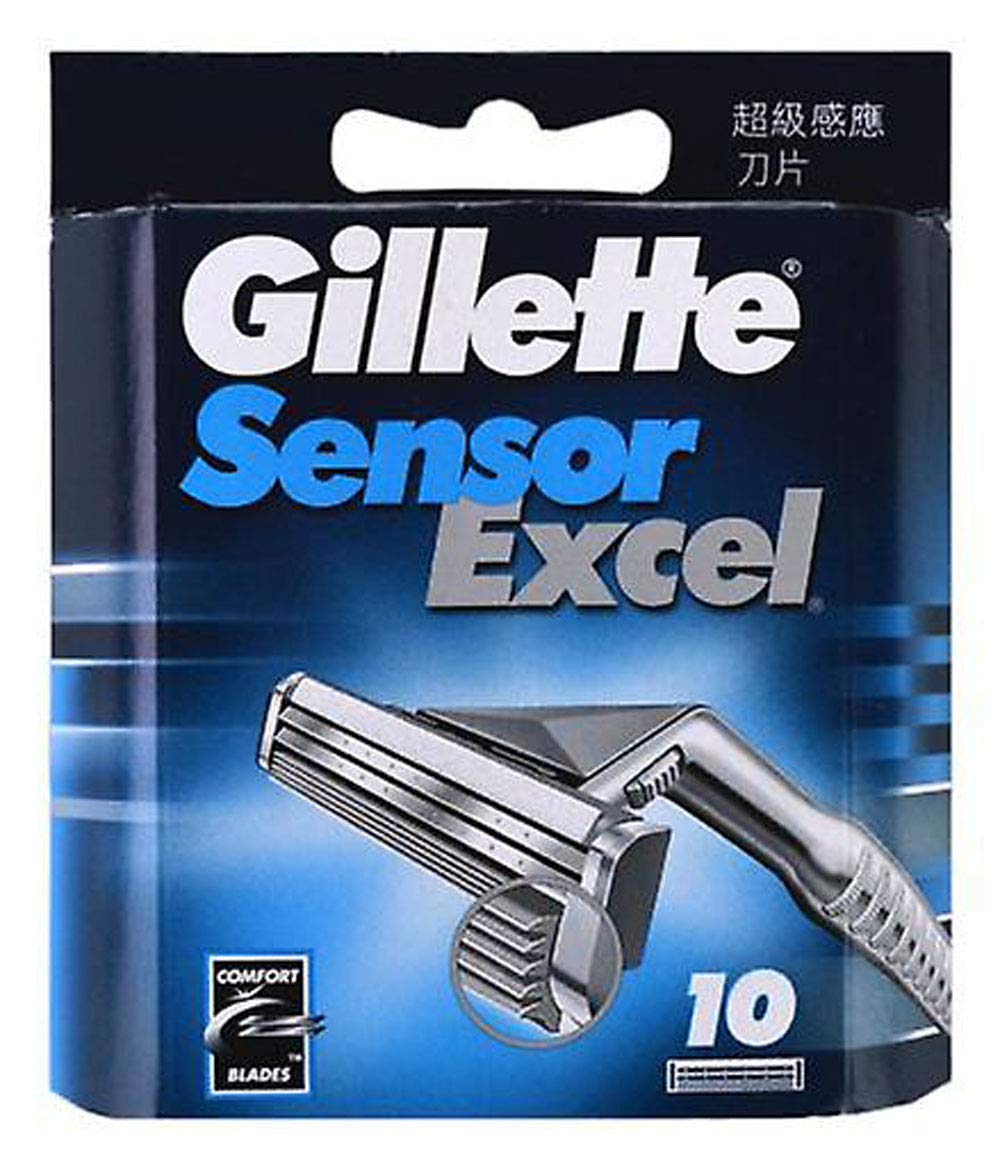 Gillette सेंसर एक्सेल-50 काउंट (5 x 10)