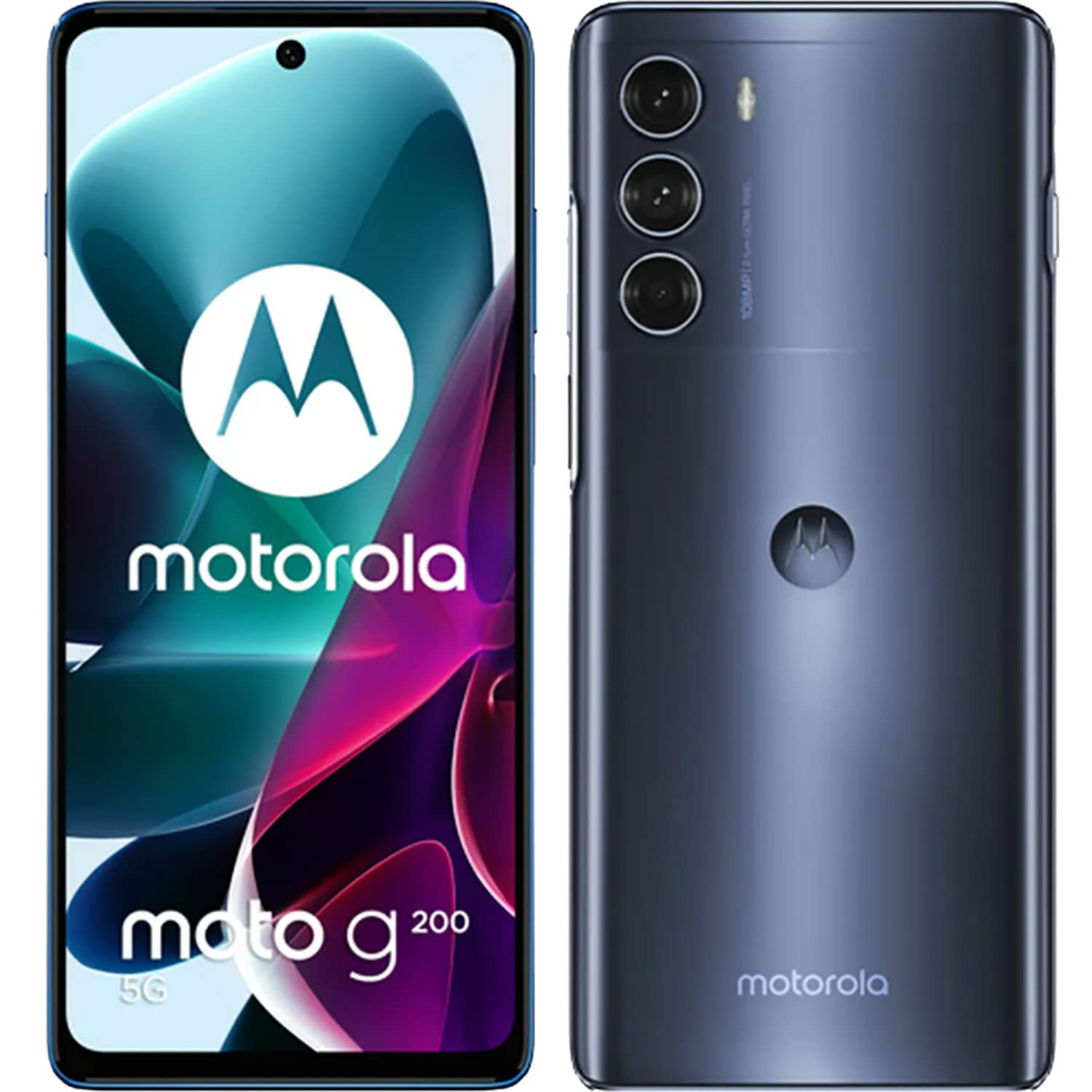  Motorola मोटो जी200 डुअल-सिम 128जीबी रोम + 8जीबी रैम (केवल जीएसएम | कोई सीडीएमए नहीं) फैक...