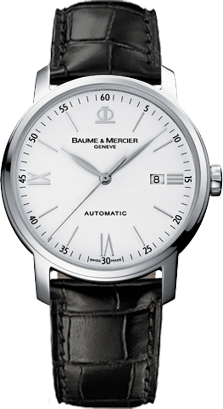 Baume & Mercier पुरुषों की 8592 Classima स्वचालित चमड़े का पट्टा देखो