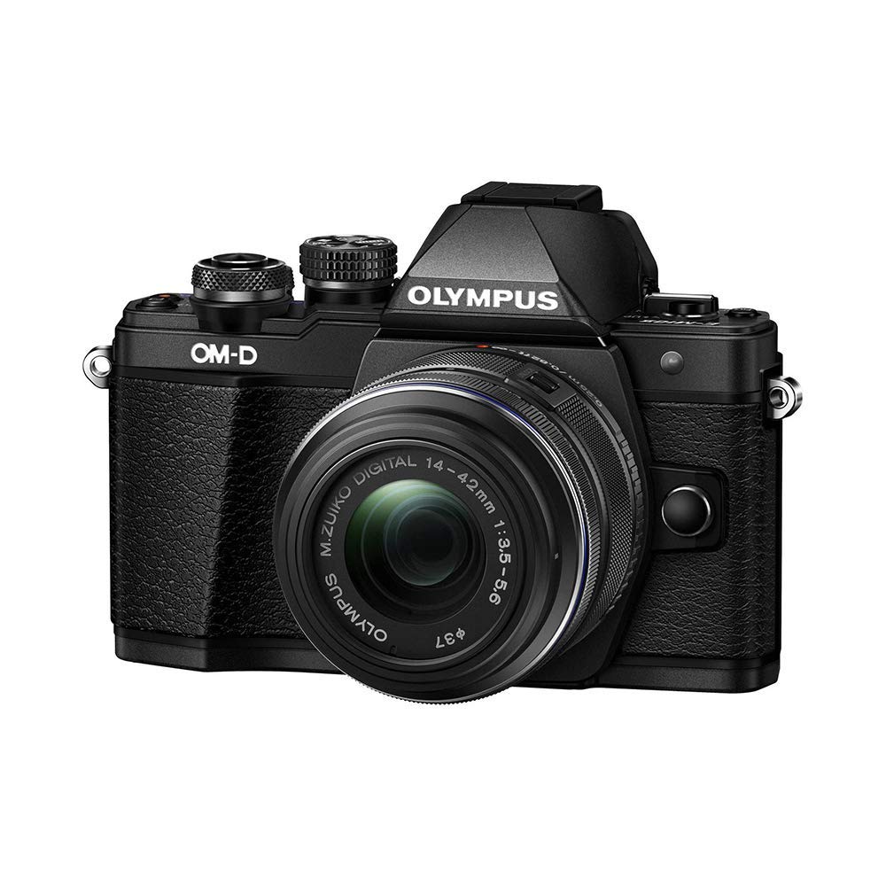 Olympus 14-42 मिमी II R लेंस (काला) के साथ OM-D E-M10 मार्क II मिररलेस डिजिटल कैमरा