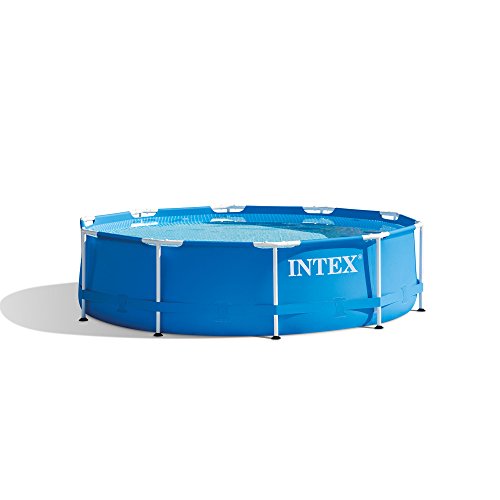 Intex फिल्टर पंप 10' x 30' धातु फ्रेम के साथ जमीन के ऊपर स्विमिंग पूल