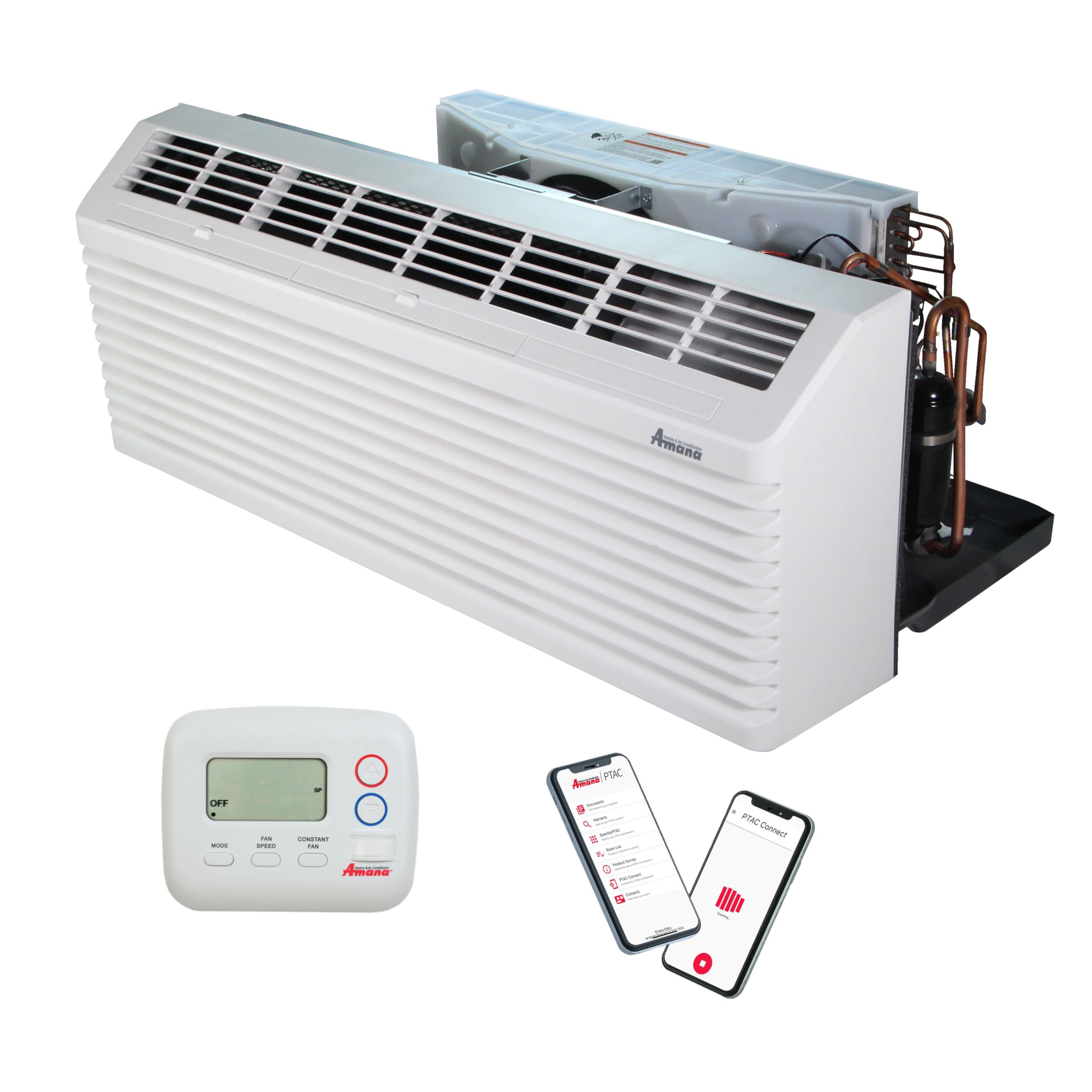 Amana PTAC 9,000 BTU Air Conditioner PTC093K35AXXX with 3.5 KW Heater 20 Amp Plug