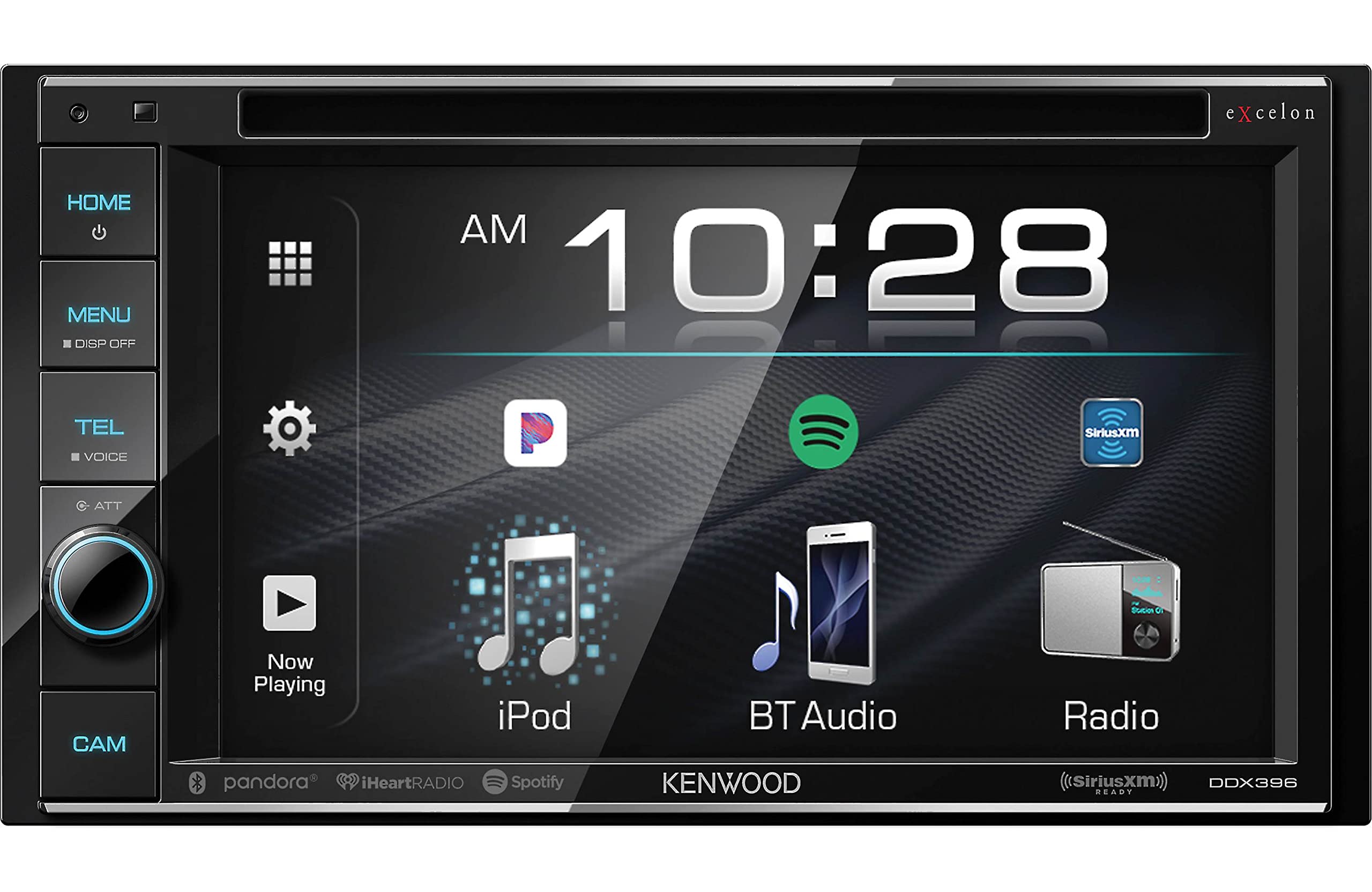  KENWOOD eXcelon DDX396BT डबल DIN SiriusXM रेडी ब्लूटूथ इन-डैश DVD/CD/AM/FM कार स्टीरियो रिसीवर w/ 6.2' टचस्क्रीन...