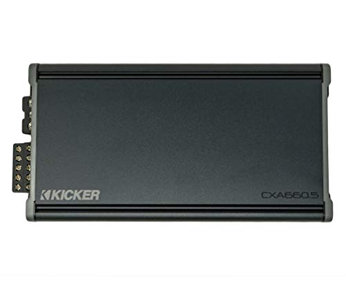 Kicker 46CXA6605 कार ऑडियो 5 चैनल एम्प स्पीकर और सब 1200W एम्पलीफायर CXA660.5