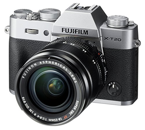 Fujifilm फुजीफिल्म X-T20 मिररलेस डिजिटल कैमरा w / XF18-55mmF2.8-4.0 R LM OIS लेंस - सिल्वर