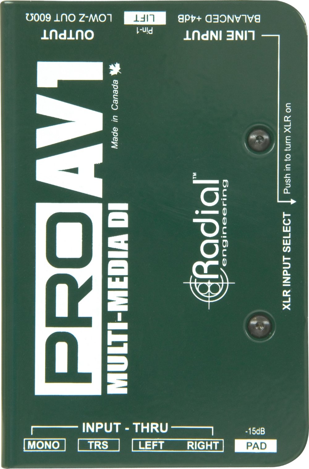 Radial Engineering R8001112 प्रो AV1 डायरेक्ट बॉक्स...