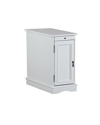 Powell Furniture Butler Accent Table, White, Small