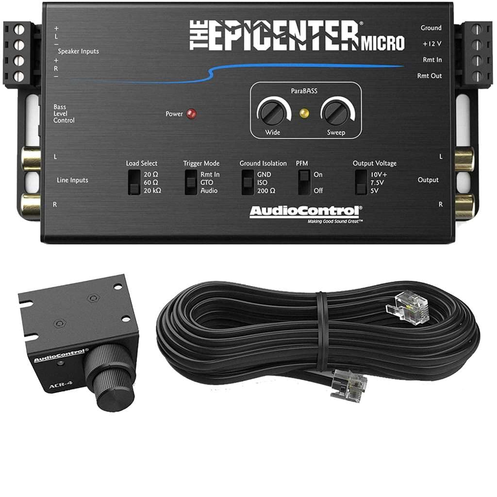 AudioControl एपीसेंटर माइक्रो बास रेस्टोरेशन प्रोसेसर और लाइन आउटपुट कनवर्टर