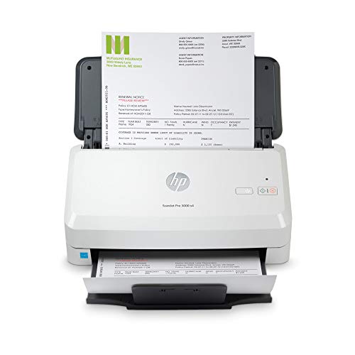 HP स्कैनजेट प्रो 3000 s4 शीट-फीड स्कैनर (6FW07A)...
