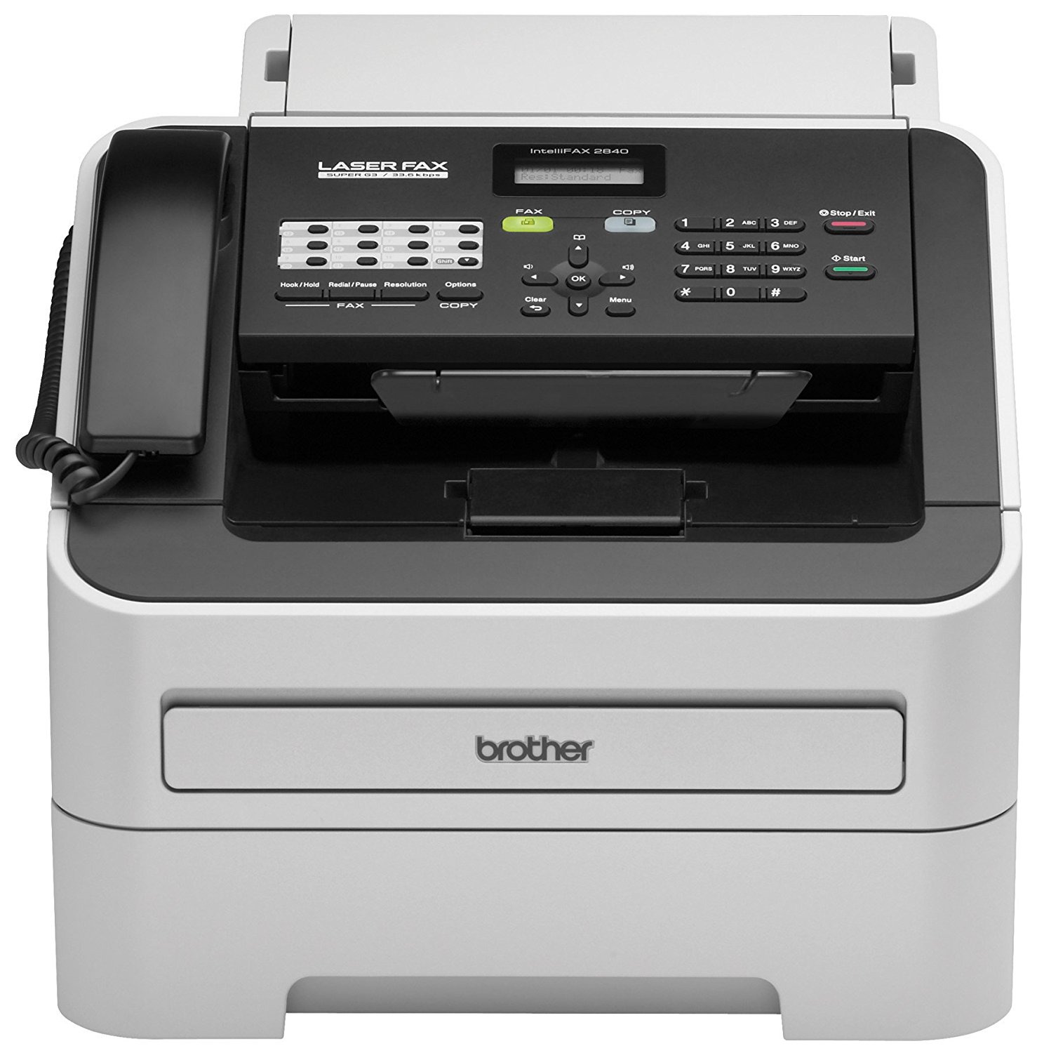  Brother Printer RFAX2840 स्कैनर और फैक्स के साथ वायरलेस मोनोक्रोम प्रिंटर (प्रमाणित नवीनी...
