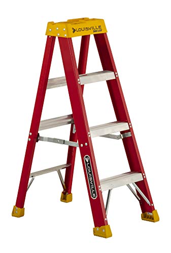Louisville Ladder 300-पाउंड ड्यूटी रेटिंग फाइबरग्लास स्टेपलडर
