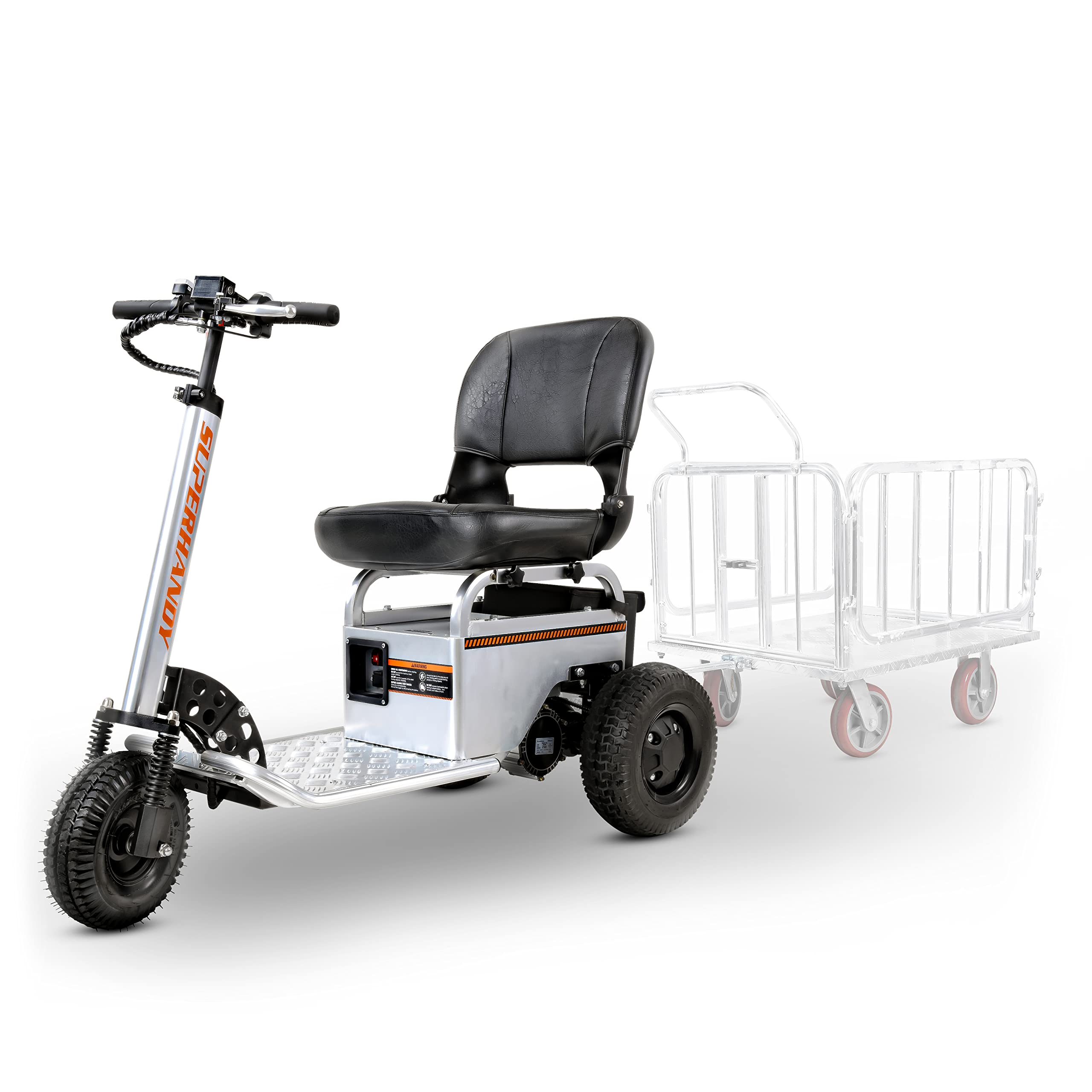 SuperHandy Electric Tugger Cart, Industrial Tow Tractor...