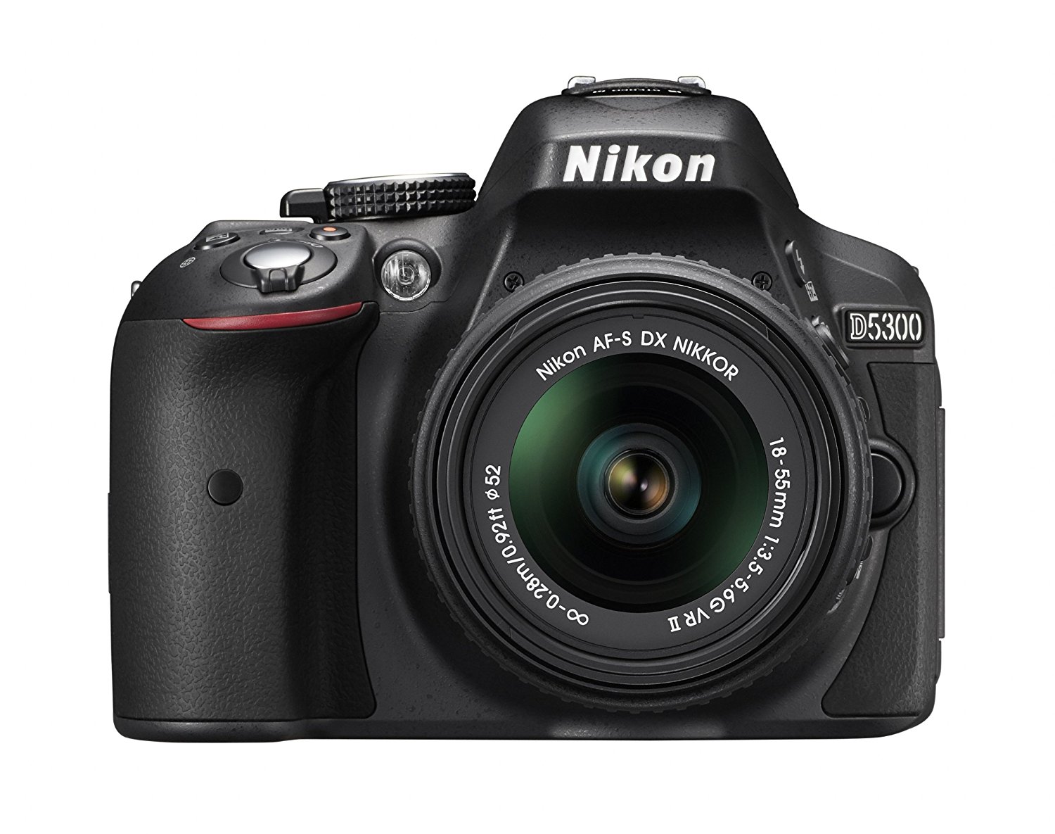  Nikon D5300 24.2 MP CMOS डिजिटल एसएलआर कैमरा 18-55 मिमी f / 3.5-5.6G ED VR II ऑटो फोकस-एस DX NIKKOR ज़ूम लेंस (काला)...