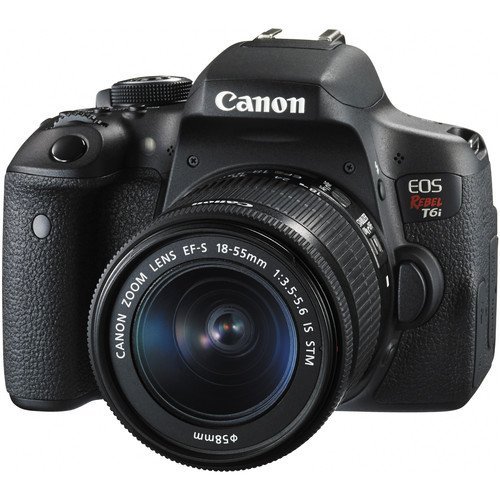  Canon EOS-S 18-55mm f / 3.5-5.6 IS STM लेंस के साथ EOS विद्रोही T6i DSLR कैमरा - अंतर्राष्ट्रीय संस्करण (कोई...
