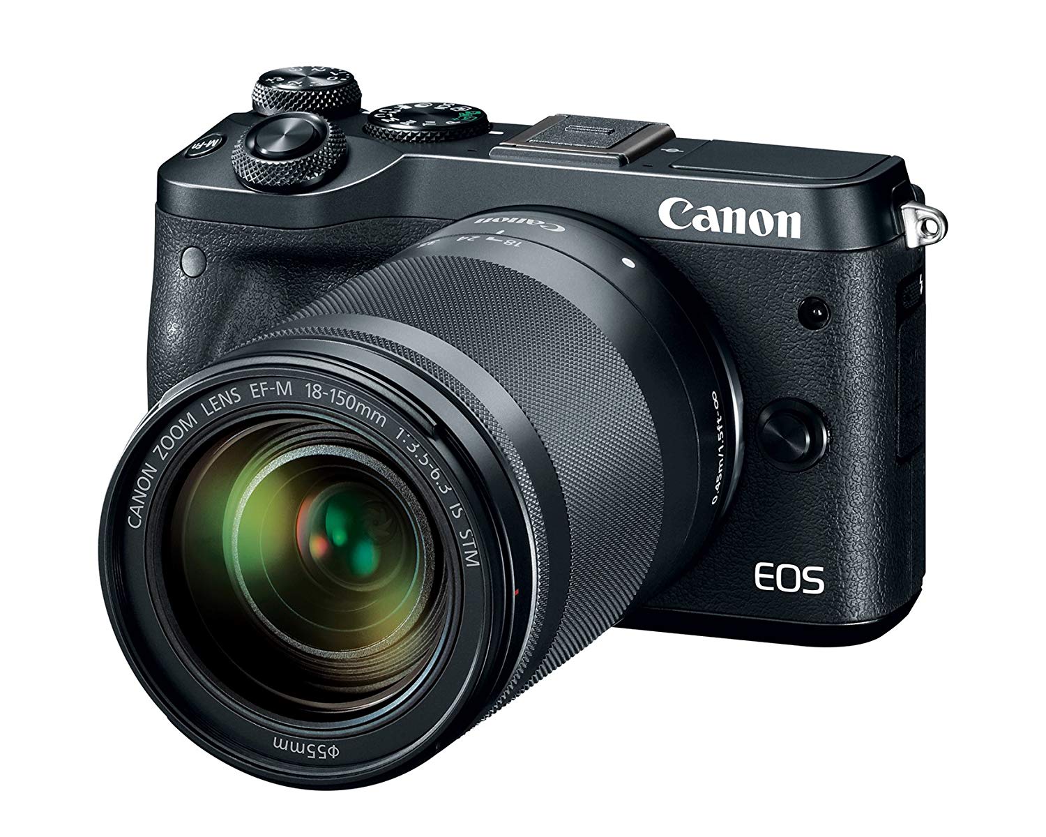 Canon EOS M6 (ब्लैक) 18-150mm f / 3.5-6.3 IS STM किट है