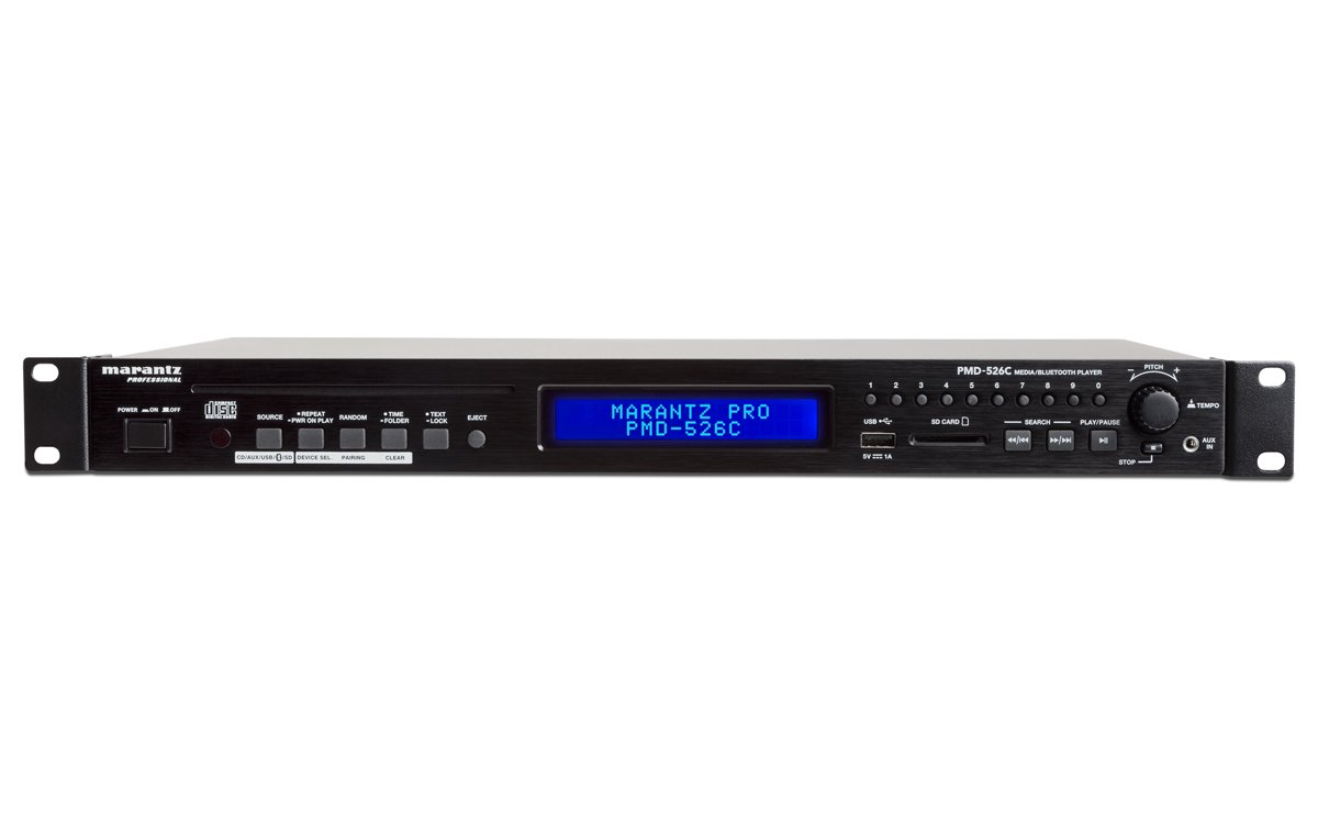 Marantz Professional पीएमडी-526सी | आरएस-232 नियंत्रण के साथ सीडी/मीडिया/ब्लूटूथ प्लेयर