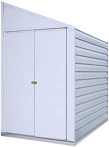 Arrow 4' x 7' Yardsaver Compact Galvanized Steel Storage Shed with Pent Roof