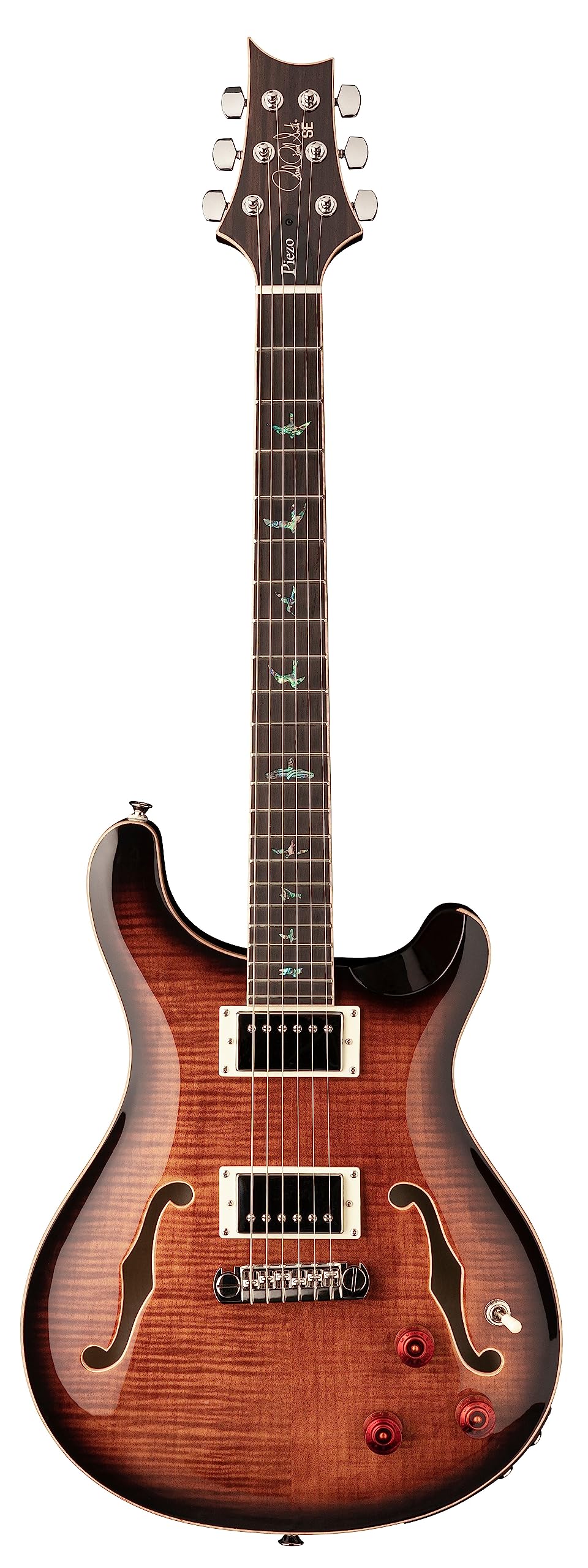 PRS 6 String SE Hollowbody II Piezo, Black Gold Burst, ...