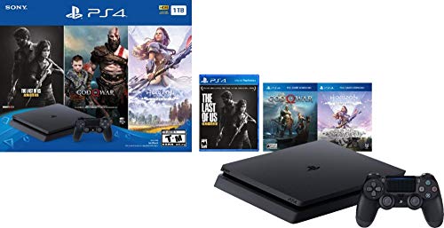 Sony Flagship Newest Play Station 4 1TB HDD Only on Playstation PS4 Console Slim Bundle with Three Games: The Last of Us, ...