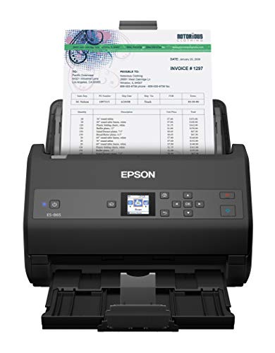  Epson ट्वेन ड्राइवर के साथ वर्कफोर्स ES-865 हाई स्पीड कलर डुप्लेक्स दस्तावेज़ स्क...