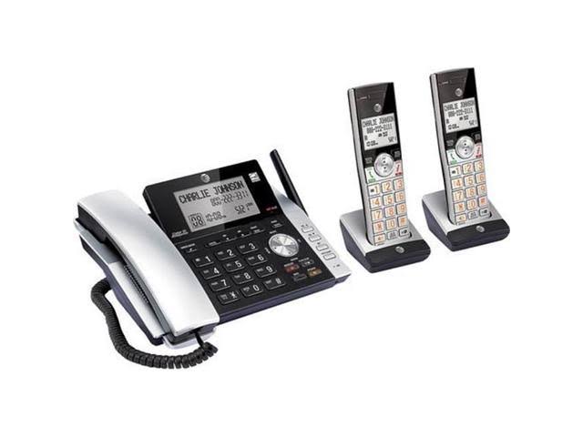 AT&T CL84215 DECT 6.0 एक्सपेंडेबल कॉर्डलेस फोन सिस्टम w/डिजिटल आंसरिंग