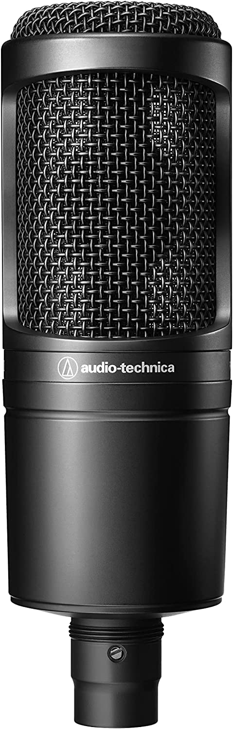 audio-technica AT2020 कार्डियोइड कंडेनसर स्टूडियो XLR माइक्रोफोन