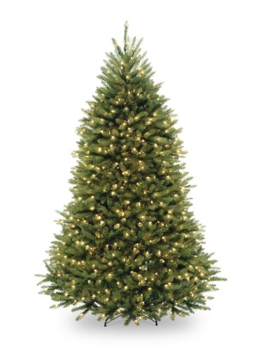  National Tree Company प्री-लिट कृत्रिम क्रिसमस ट्री | इसमें प्री-स्ट्रंग व्हाइट लाइट्स और...