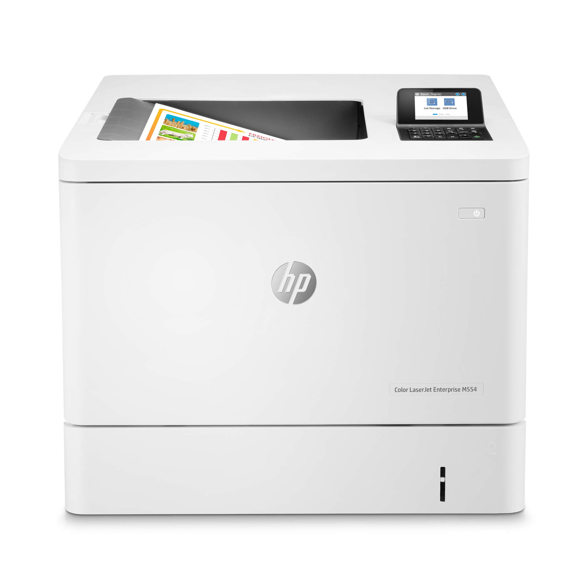 HP कलर लेजरजेट एंटरप्राइज M554dn डुप्लेक्स प्रिंटर (7ZU...