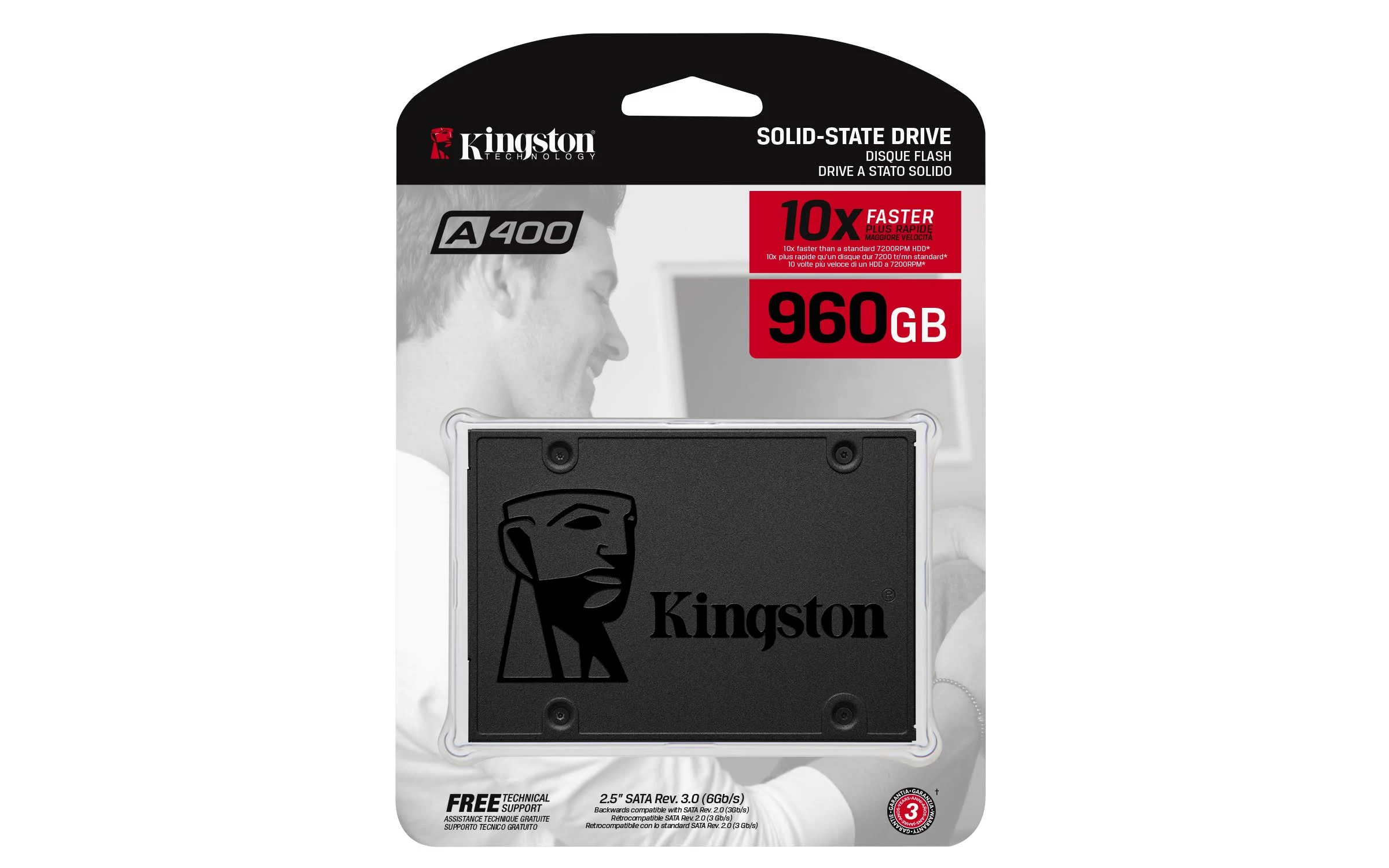 Kingston किंग्स्टन A400 SSD 120GB SATA 3 2.5â € ठोस राज्य ड्राइव SA400S37 / 120G - प्रदर्शन बढ़ाएँ