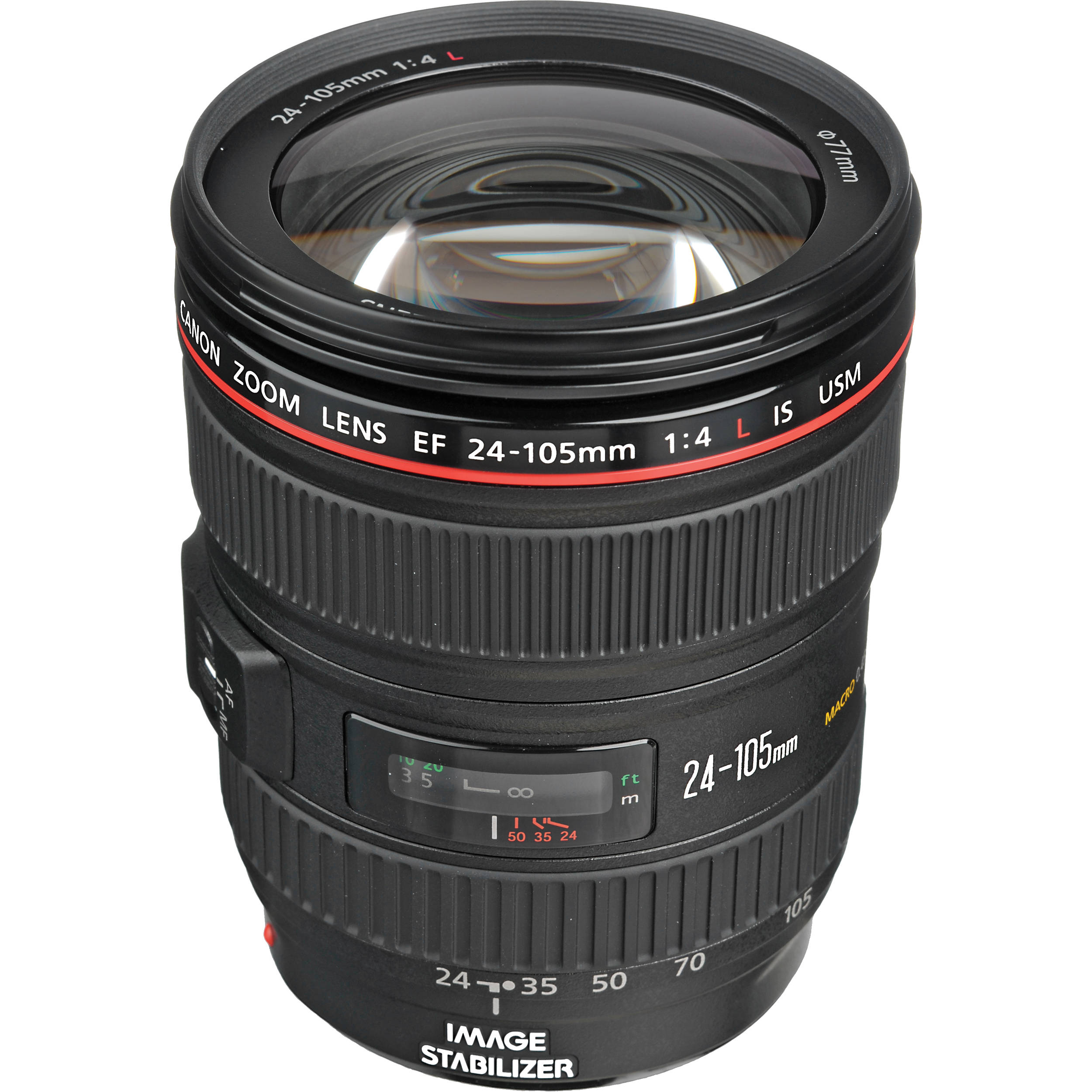 Canon EF 24-105mm f / 4L USM इमेज स्टेबलाइजर लेंस (77 म...