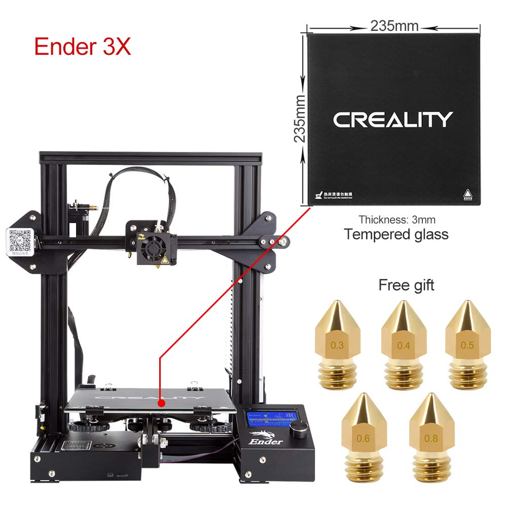 Creality 3D Creality3D एंडर - 3 DIY 3D प्रिंटर किट