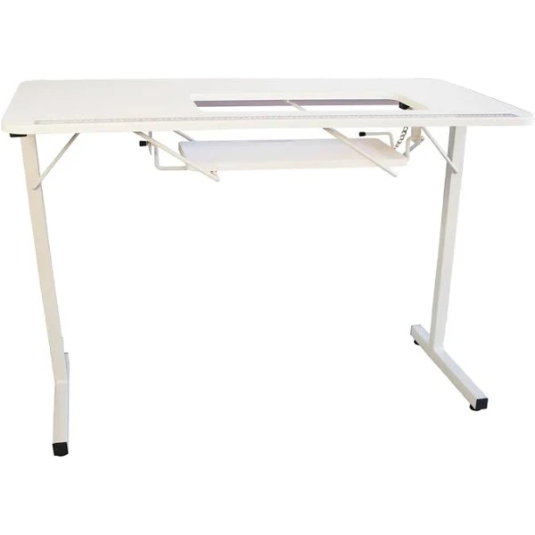 Sewingrite  शिल्प Foldable सिलाई हॉबी टेबल - सफेद